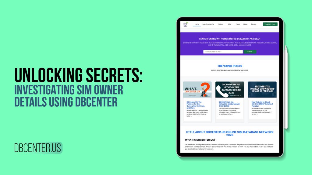 Unlocking Secrets: Investigating SIM Owner Details Using DBCenter