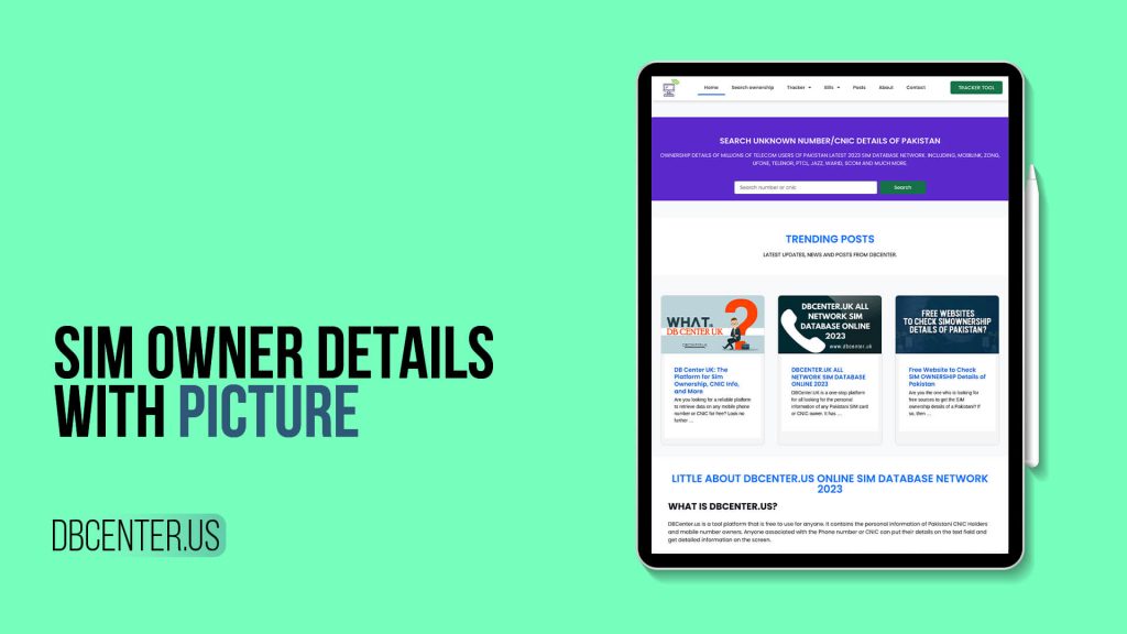 SIM Owner Details with Picture