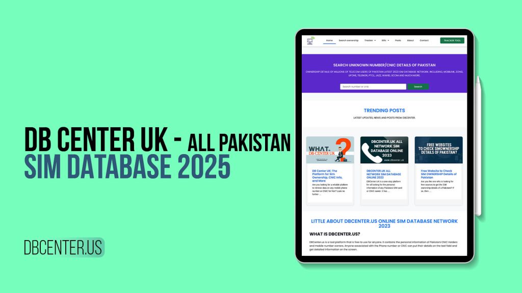 DB Center UK - All Pakistan SIM Database 2025