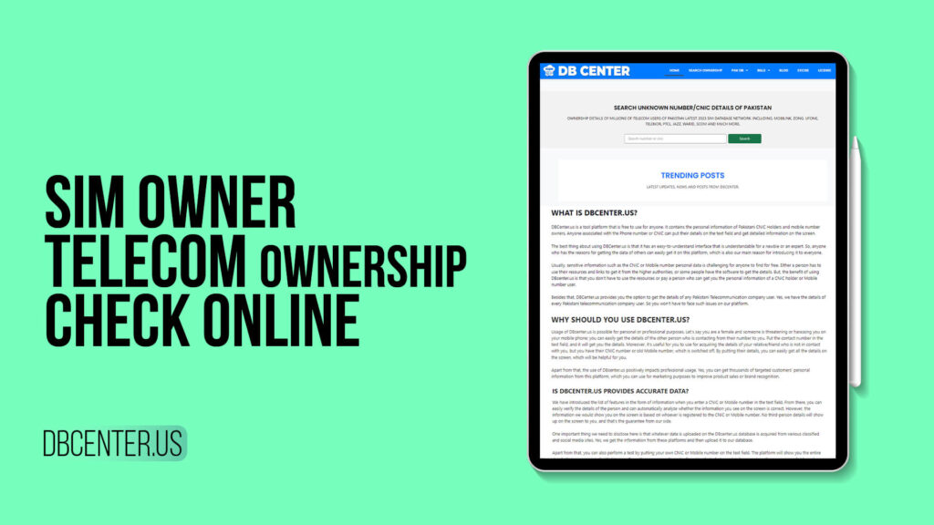 SIM Owner Telecom Ownership Check Online