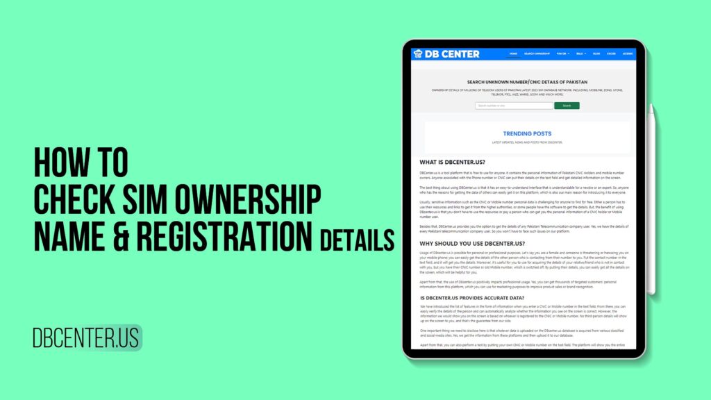 How to Check Sim Ownership Name & Registration Details