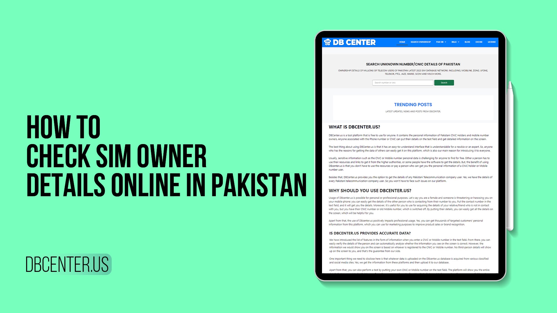 How to check sim owner details online in Pakistan