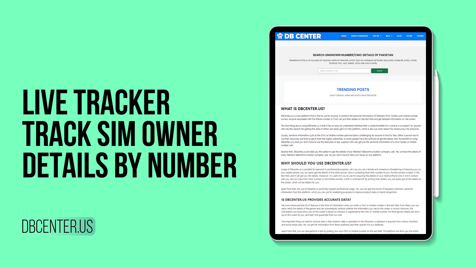 Live Tracker - Track SIM Owner Details by Number
