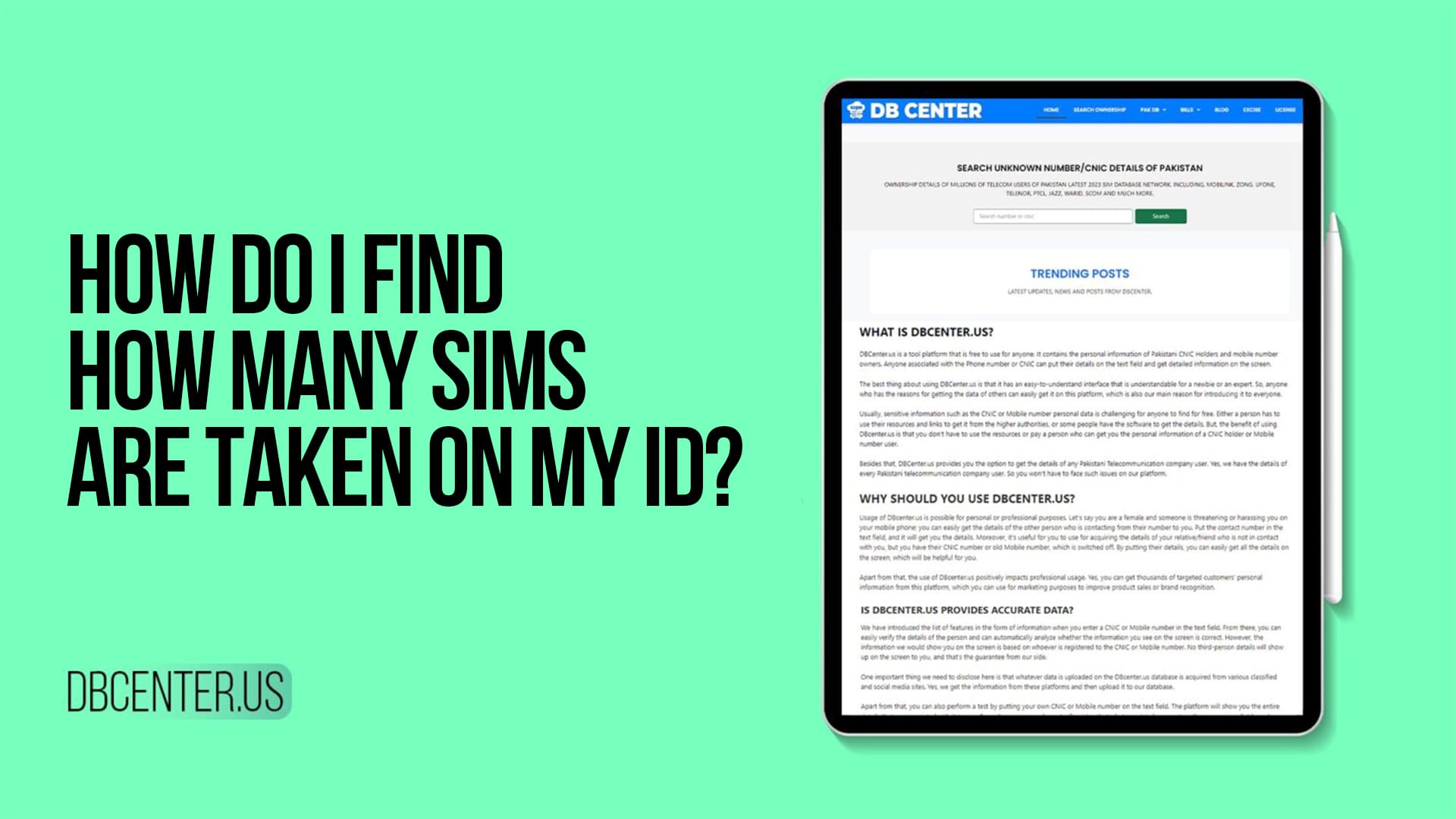 How Do I Find How Many SIMs Are Taken on My ID?