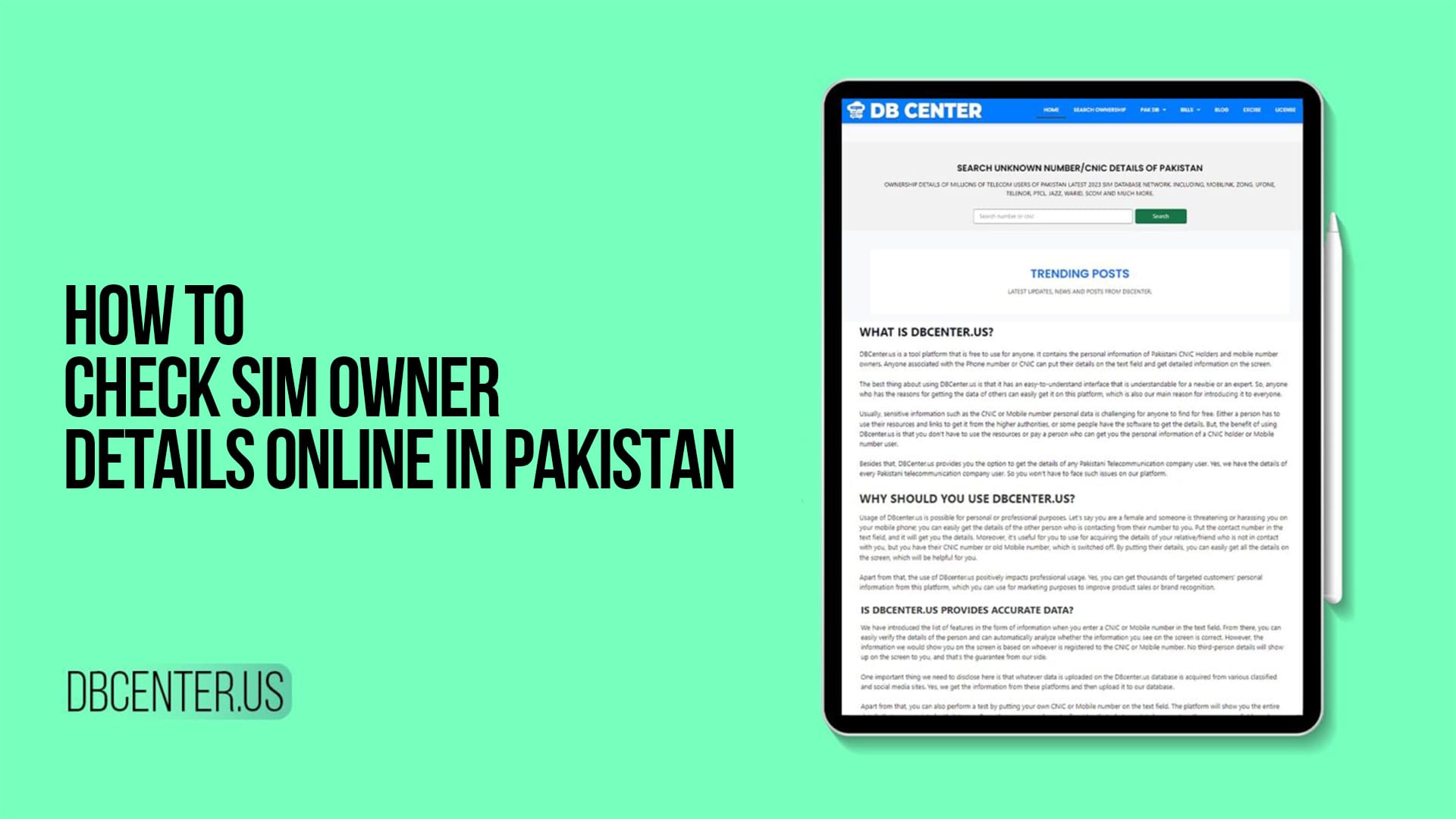 How to Check SIM Owner Details Online in Pakistan