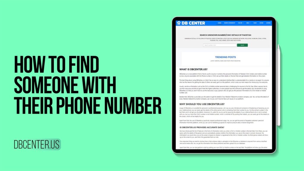 How to Find Someone With Their Phone Number