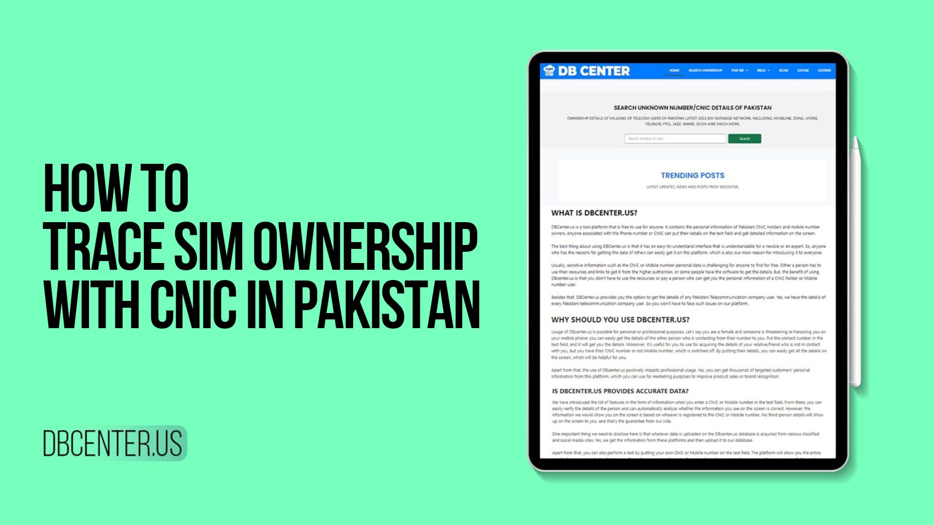 How to Trace SIM Ownership with CNIC in Pakistan