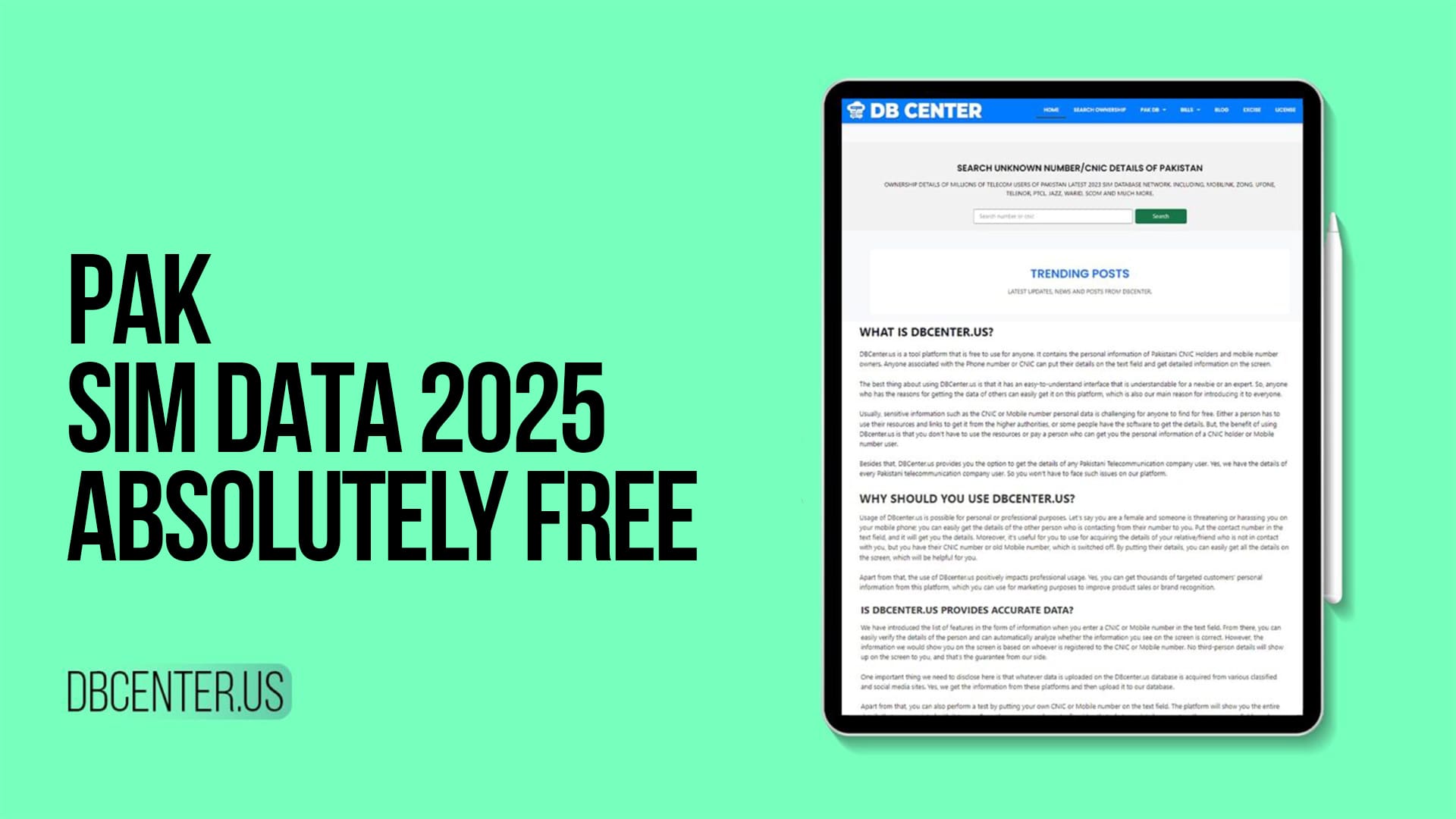 Pak SIM Data 2025 Absolutely Free