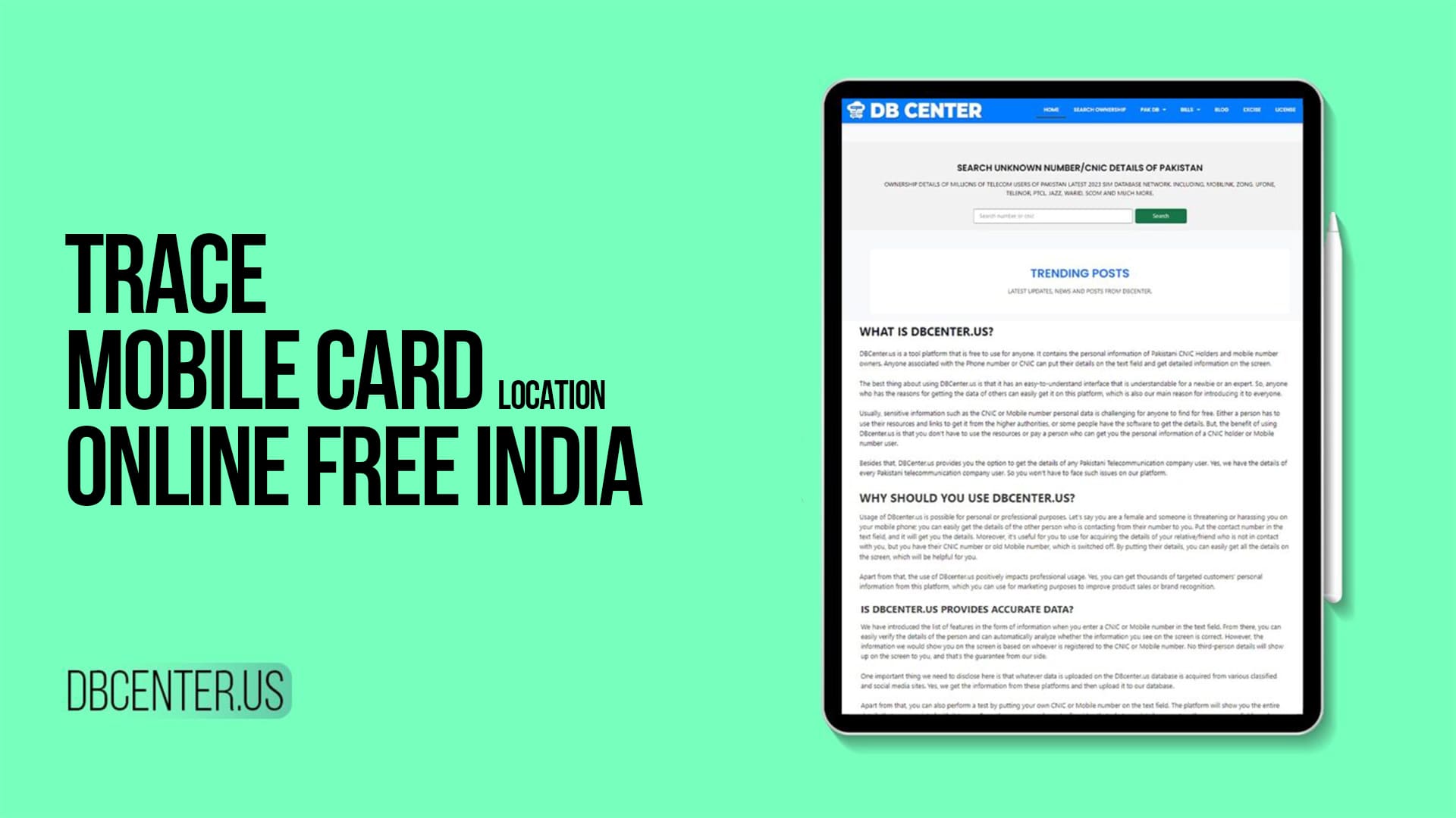 Trace Mobile Card Location Online Free India