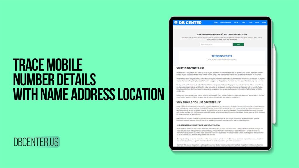 Trace Mobile Number Details with Name Address Location