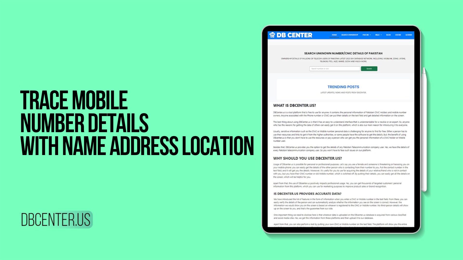 Trace Mobile Number Details with Name Address Location