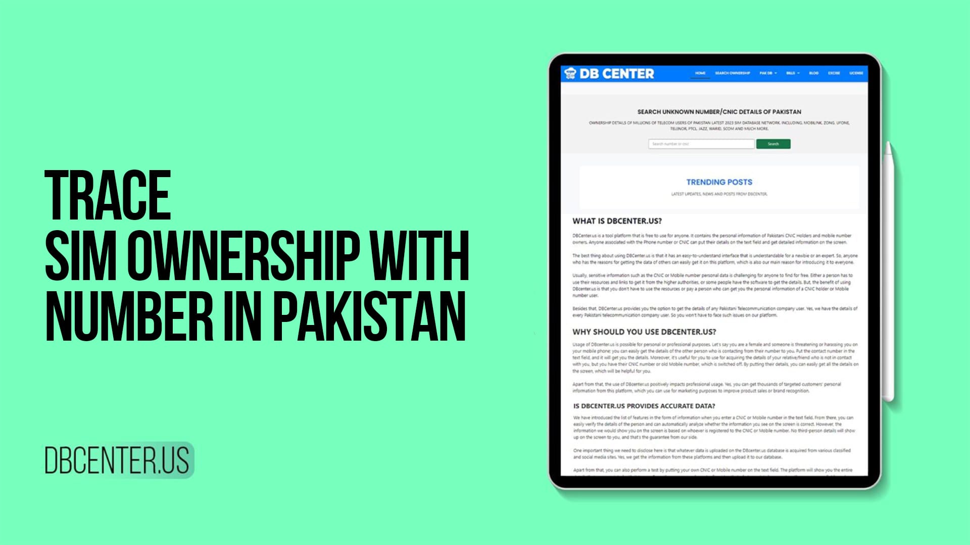 Trace SIM Ownership with Number in Pakistan