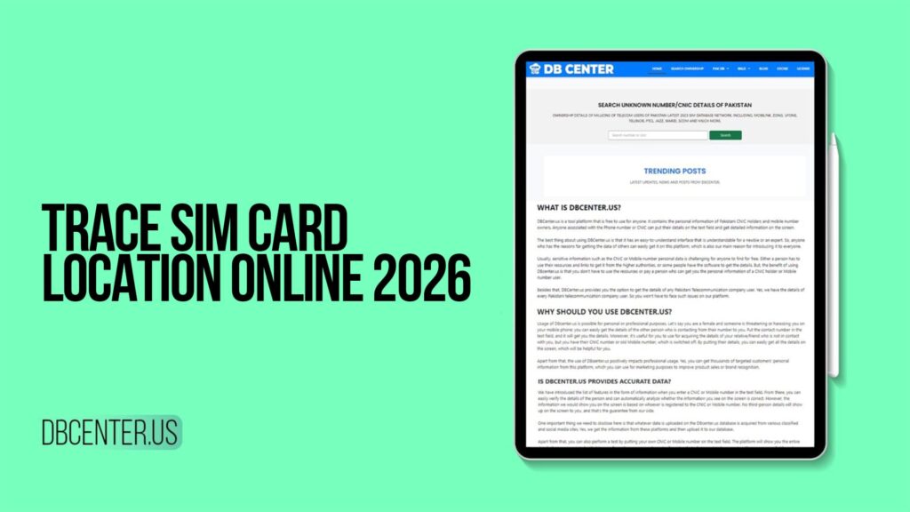 Trace SIM Card Location online 2026