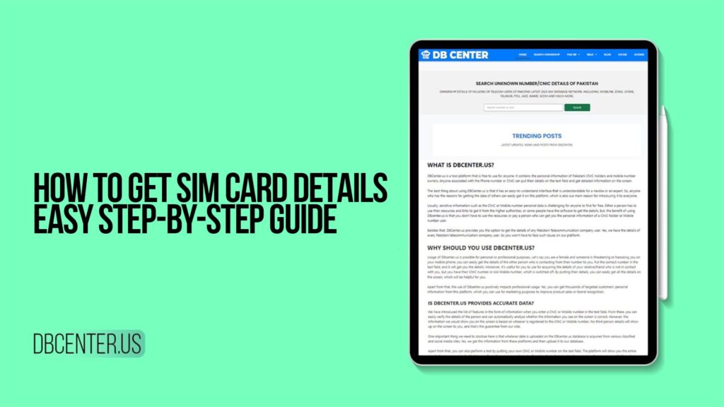 How to Get SIM Card Details | Easy Step-by-Step Guide