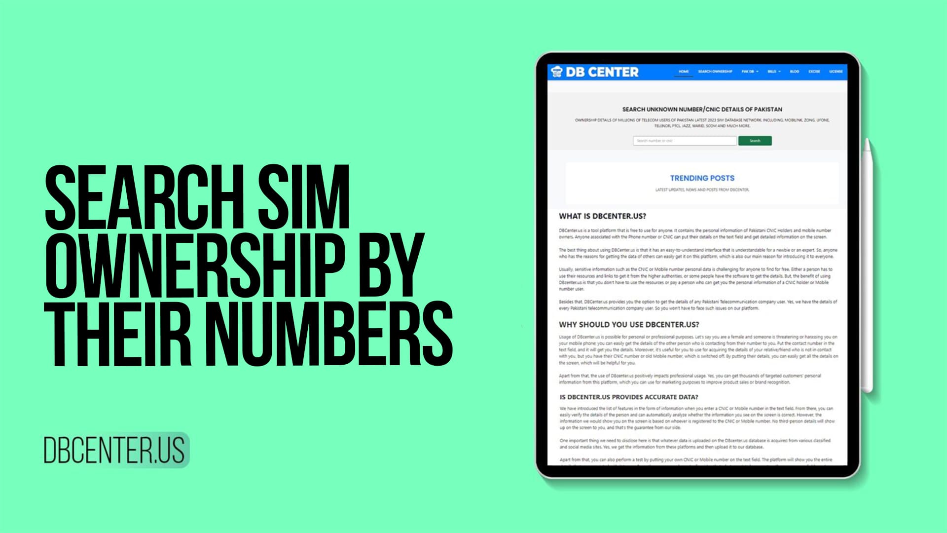 Search SIM Ownership By their Numbers